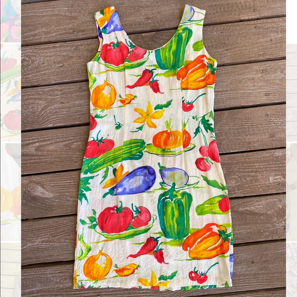 JAMS WORLD Food Art Sundress Minidress vegetable print